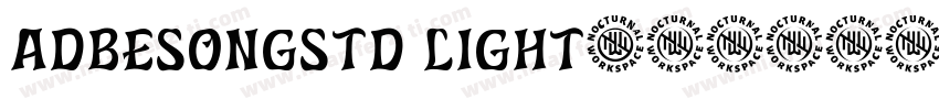 adbesongstd light字体转换